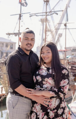 V&A waterfront couple engagement photos